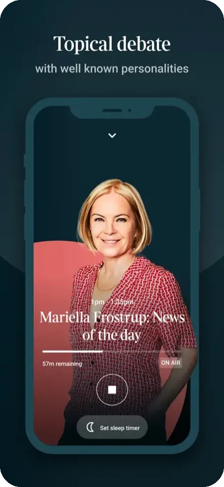 Times Radio iOS app: topical debate with well known personalities